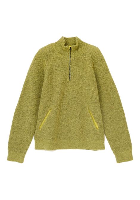 essence mohair mixed knit top man yellow HIKING PATROL | AW25104YELLOW